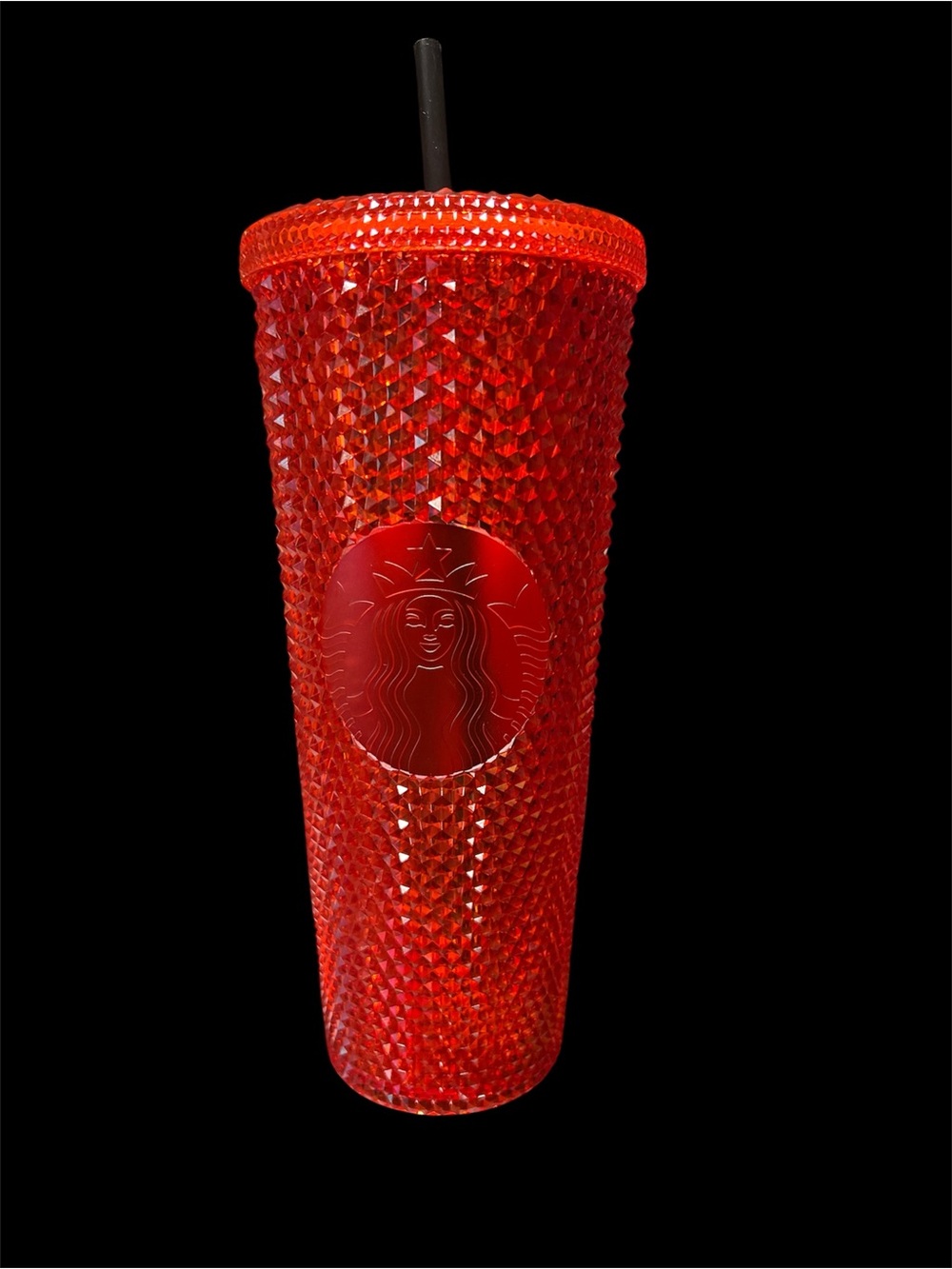 Starbucks Red Studded Tumbler with Black Straw
